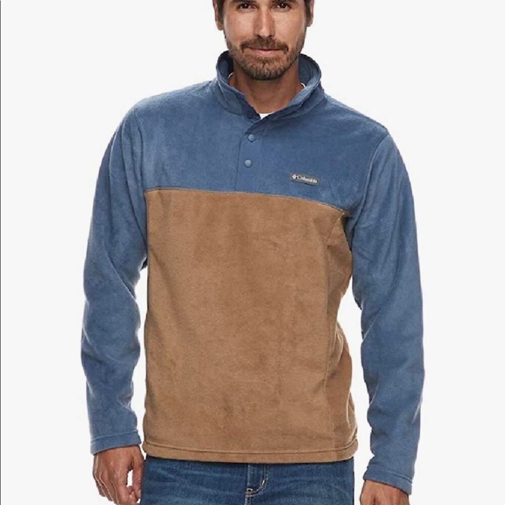 NWOT Columbia Flattop Ridge Quarter Snap Fleece Pullover in Delta Dark Mountain.